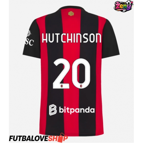 Dres AC Milan Omari Hutchinson #20 Domáci pre Ženy 2026-27 Krátky Rukáv